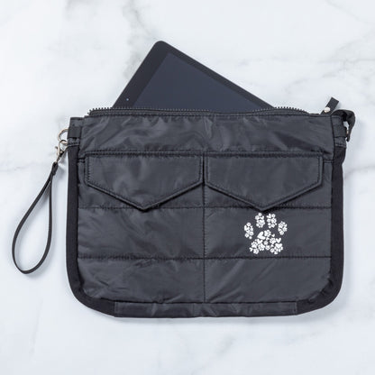 Paw Print Puffer Tablet Carrying Case