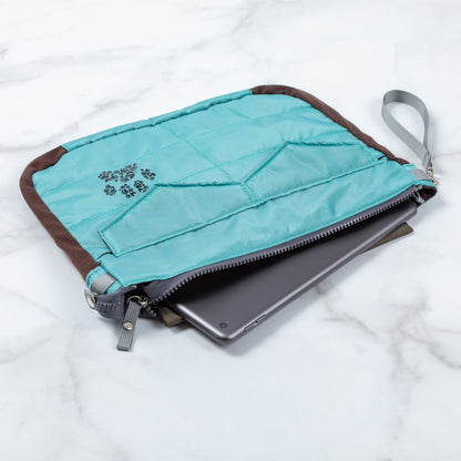 Paw Print Puffer Tablet Carrying Case