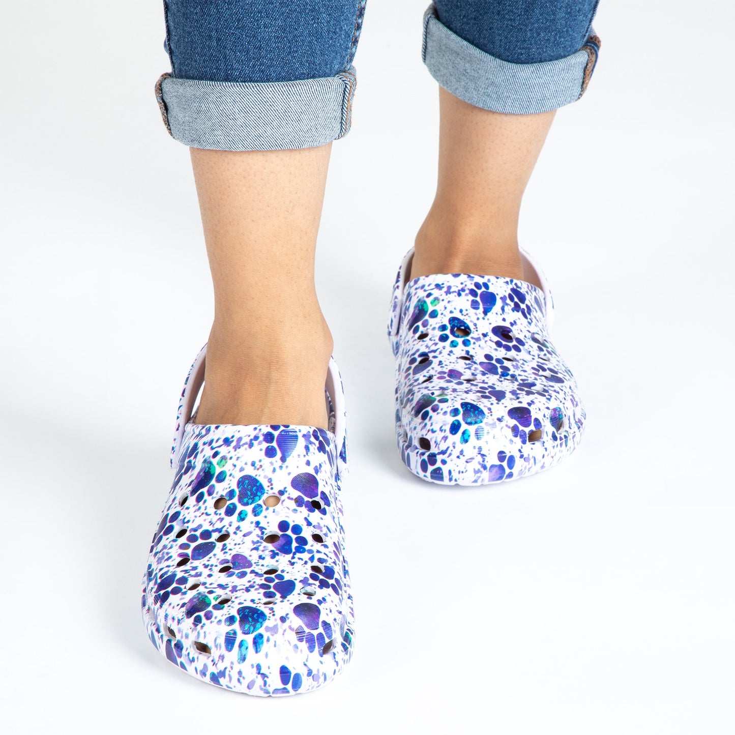 Super Comfy Paw Print Clogs