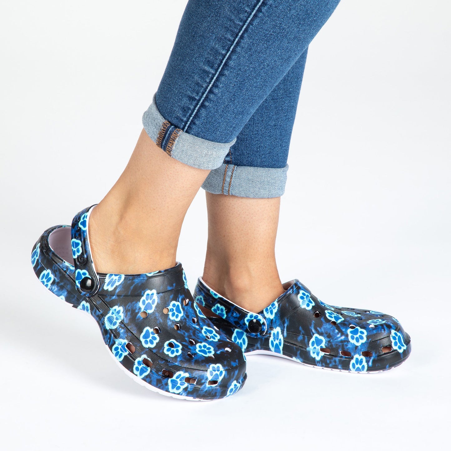 Super Comfy Paw Print Clogs