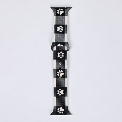 Patterned Silicone Apple Watch Band 38mm/40mm/41mm 42mm/44mm