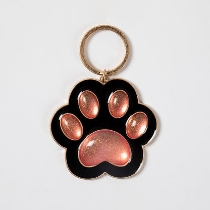 Stay Pawsitive Paw Print Keychain