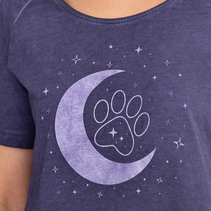 Pet & Moon Acid Wash Tee