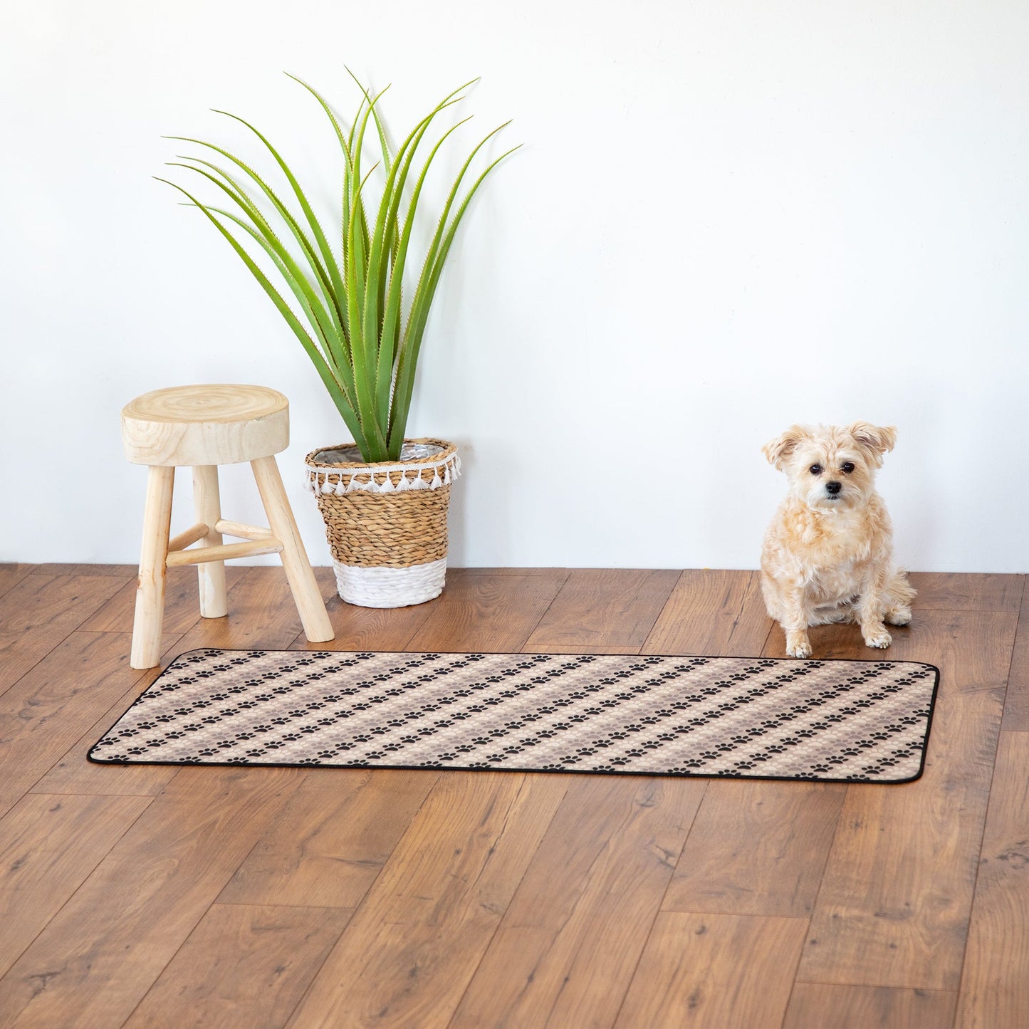 Diagonal Paws Floor Runner