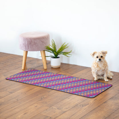 Diagonal Paws Floor Runner