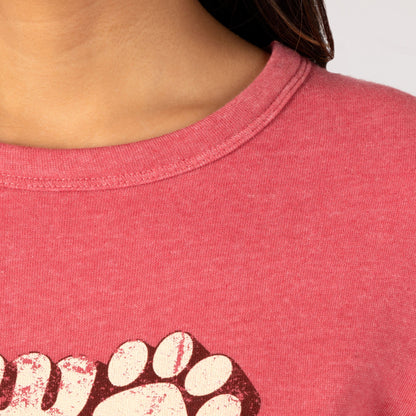 Paw Vibes Stripe Crew Neck Sweatshirt