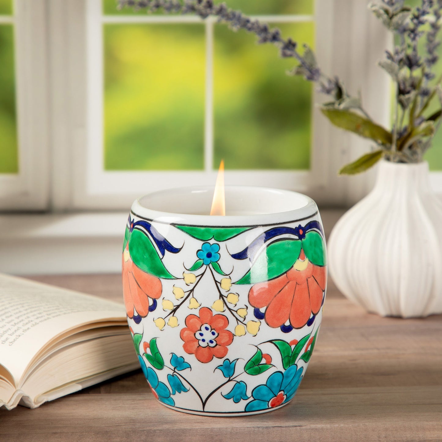 Ceramic Artisan Hand-Poured Candle