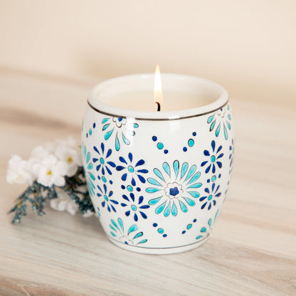 Ceramic Artisan Hand-Poured Candle