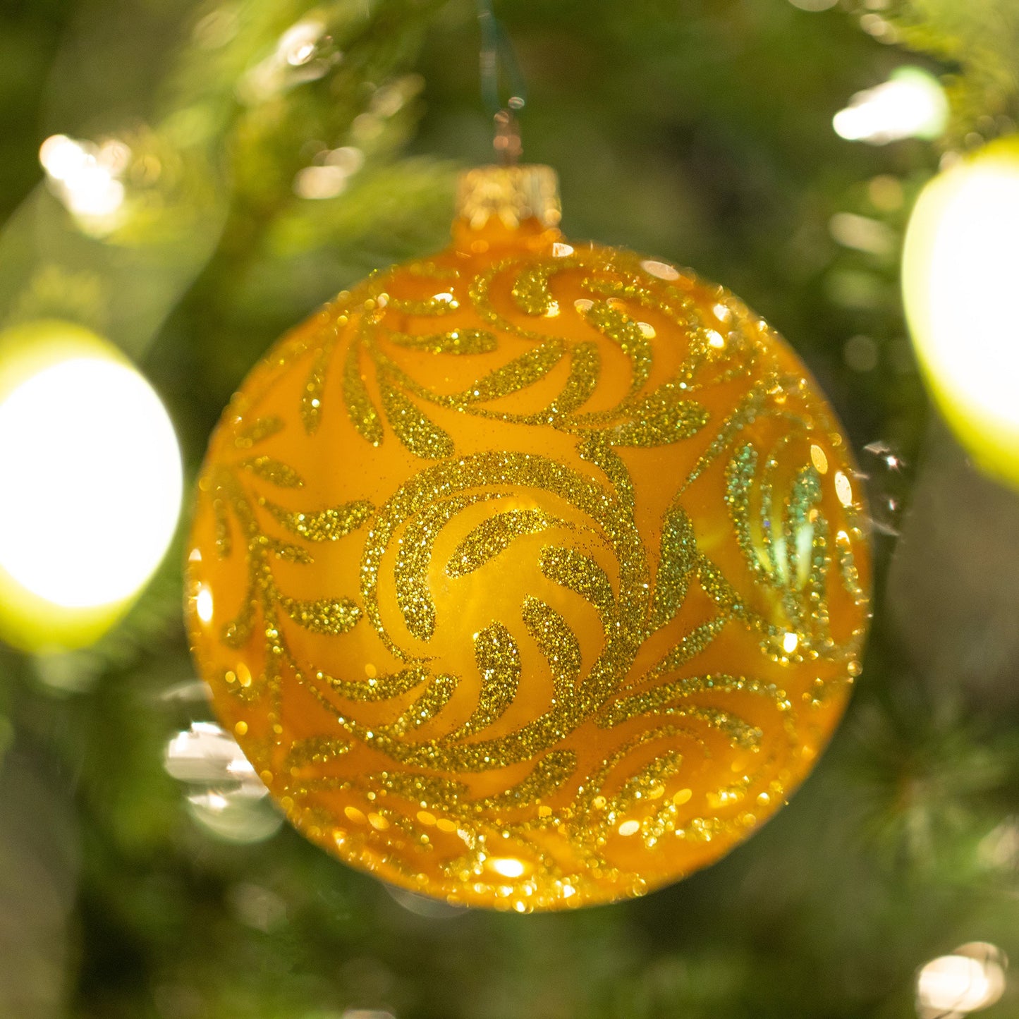 Ukrainian Handmade Christmas Glass Ornament