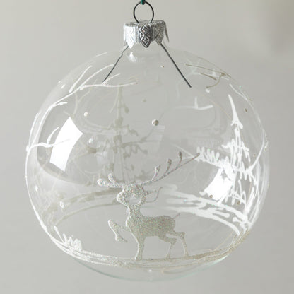 Ukrainian Handmade Christmas Glass Ornament