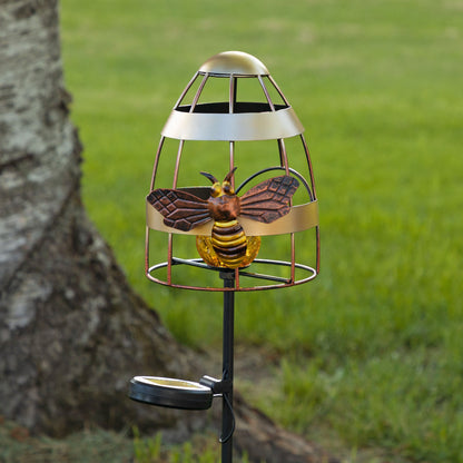 Beehive Solar Garden Stake