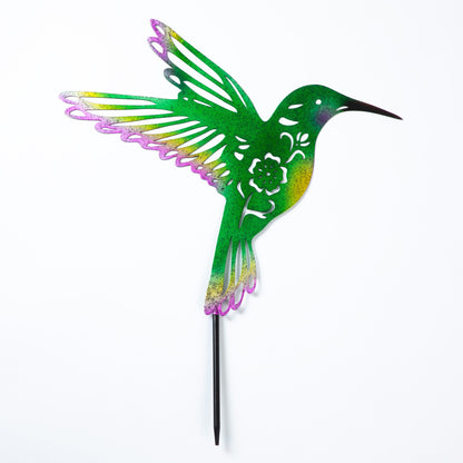 Fluttering Friends Silhouette Garden Stake