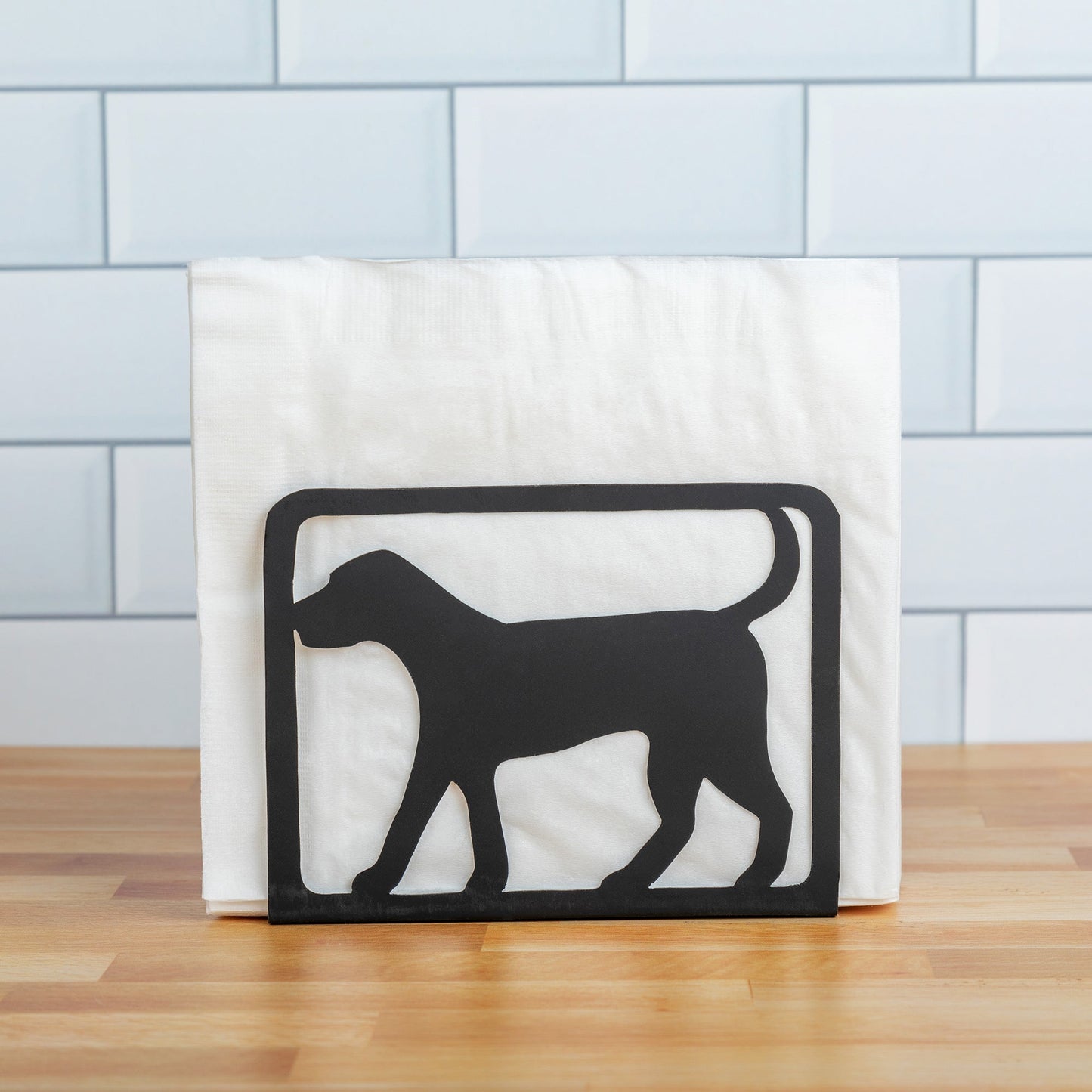 Black Dog Handmade Napkin Holder