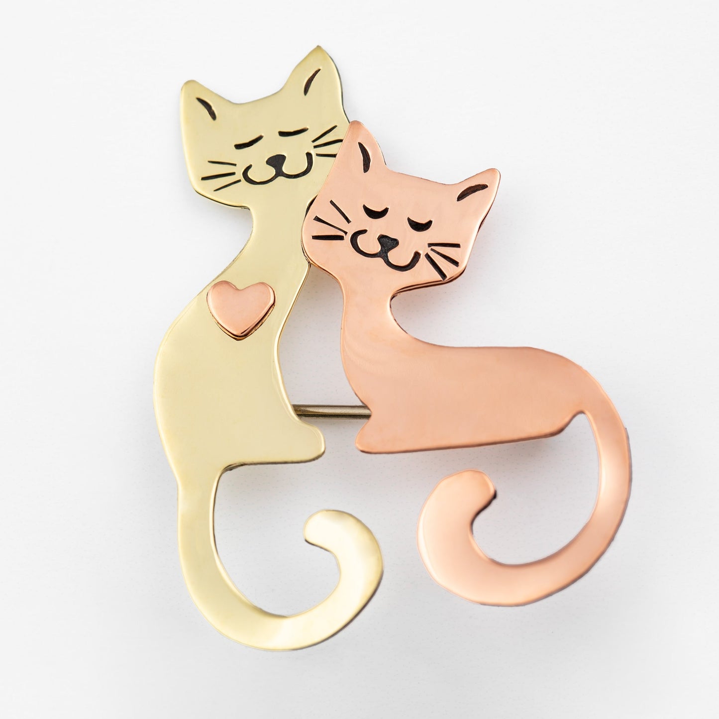 Cat Lovers Mixed Metal Pin