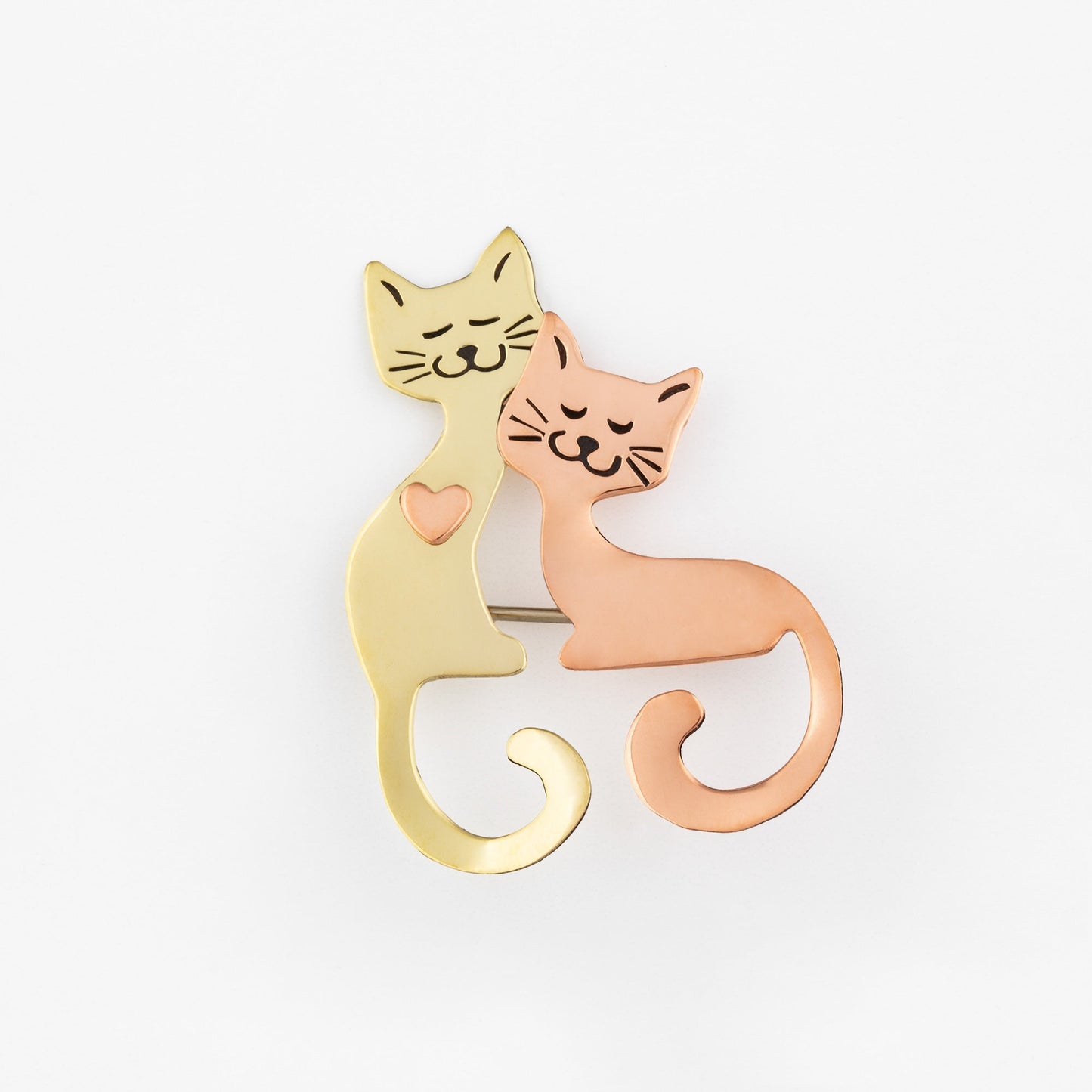 Cat Lovers Mixed Metal Pin