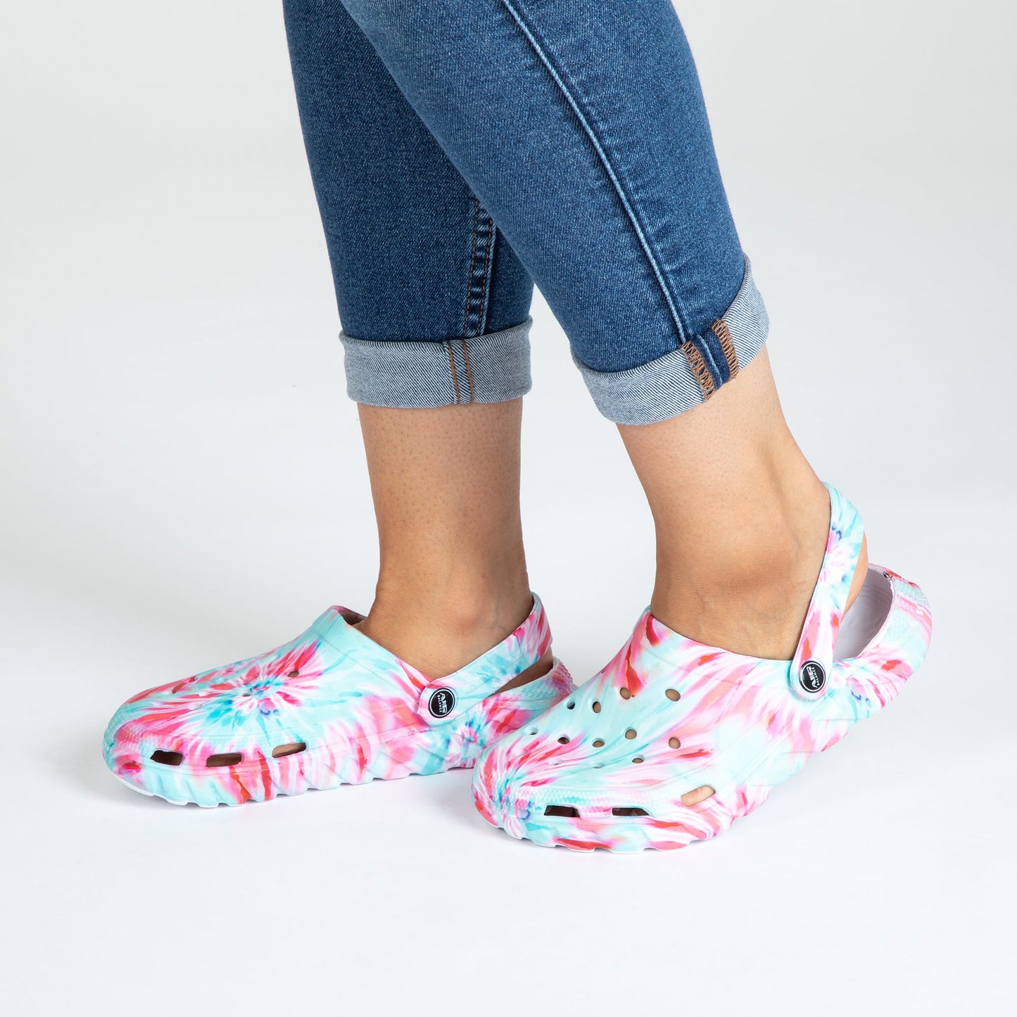 Tie-Dye Air Balance Clogs