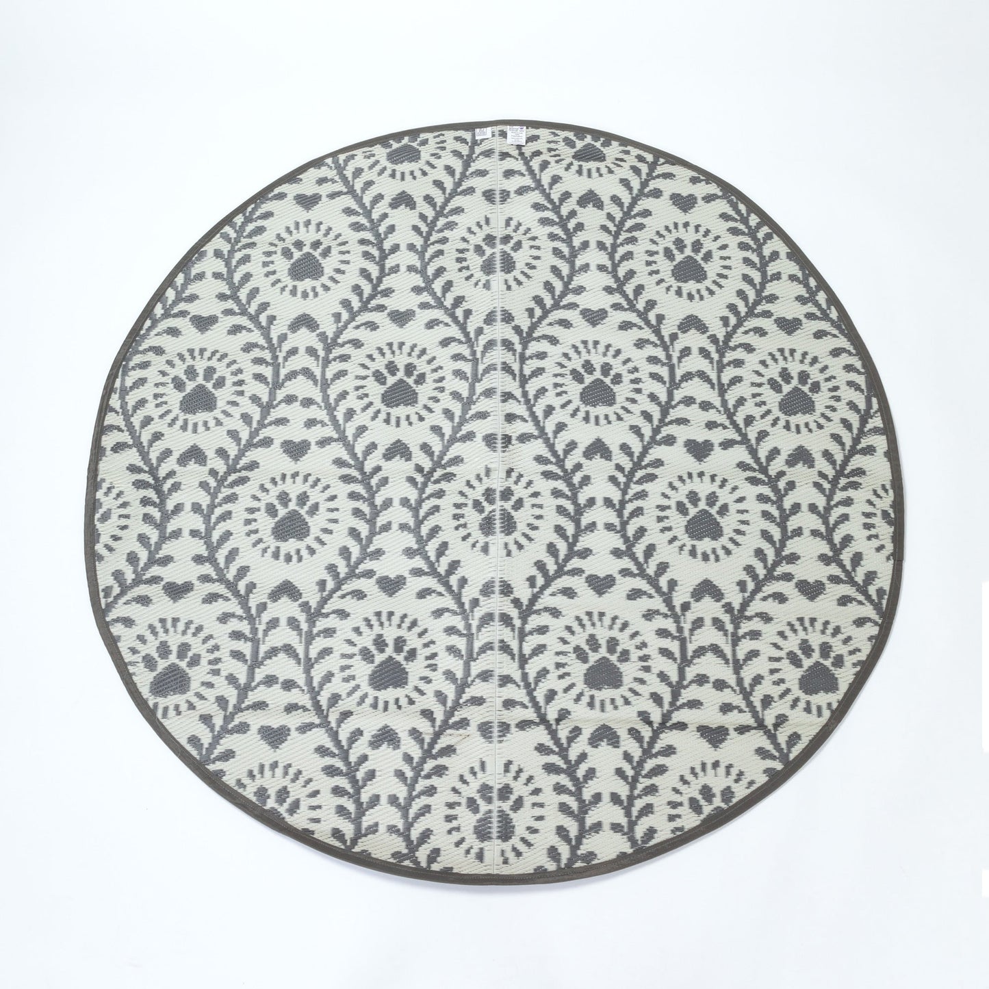 Blooming Paw Print Vines Reversible Patio Rug