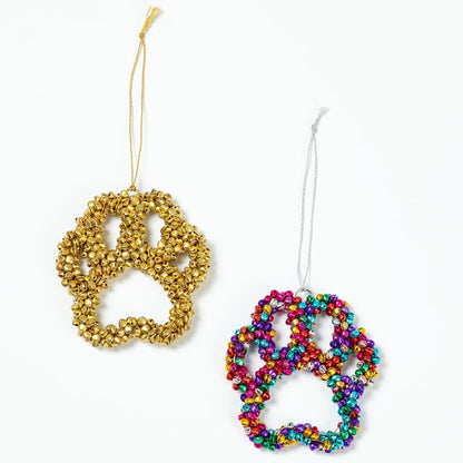 Jingle Bells Paw Print Ornament