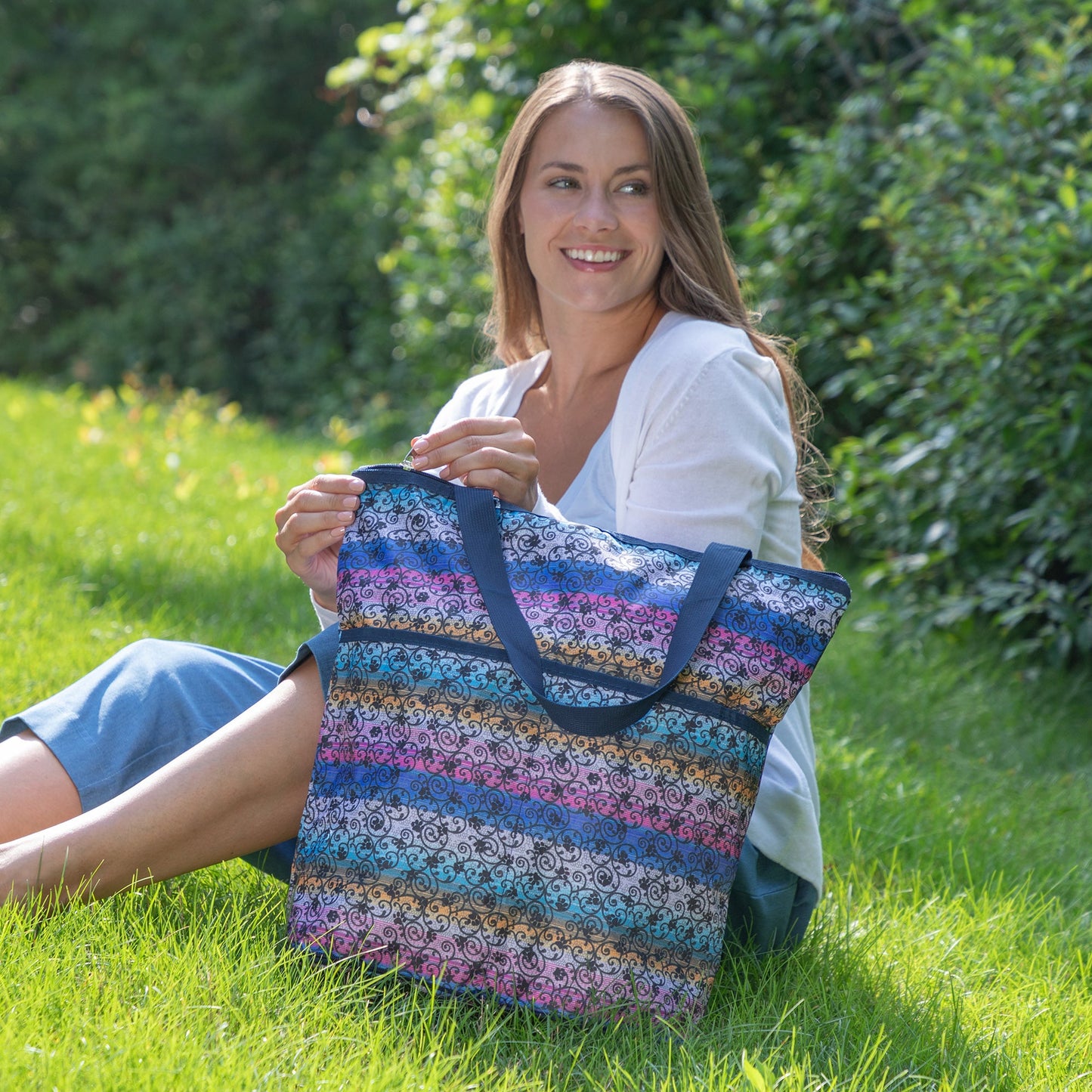 Extra Large Foldable Paw Print Tote Bag