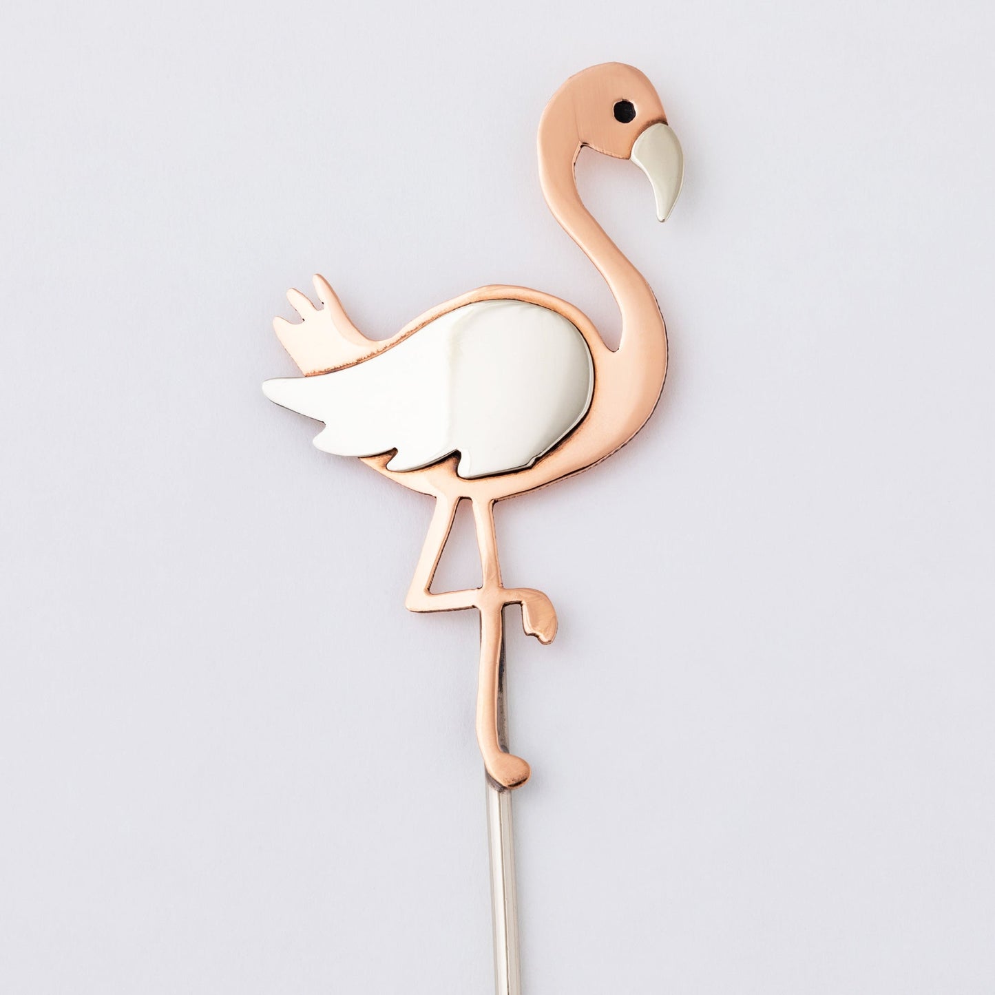 Flamingo Mixed Metal Plant Stake