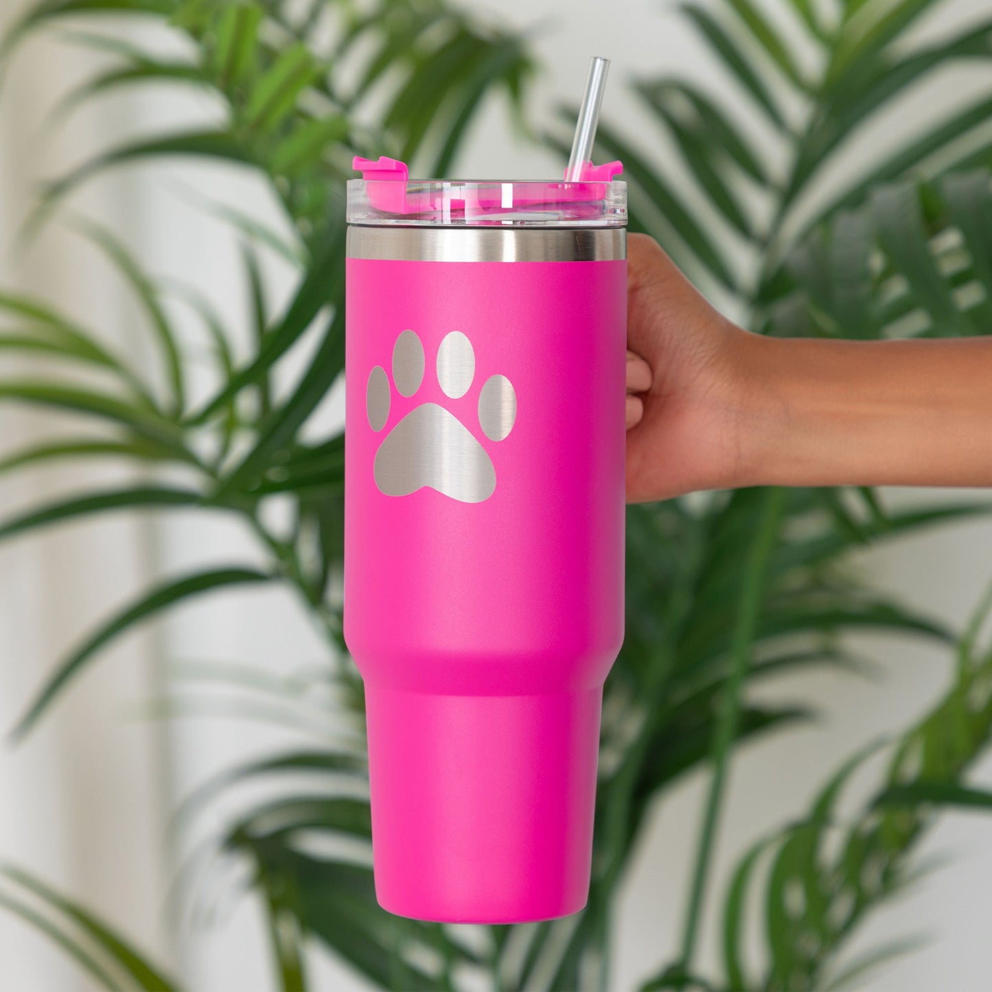 Paw Print Vacuum Sealed Stainless Steel Tumbler - 40 oz