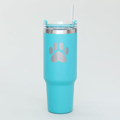 Paw Print Vacuum Sealed Stainless Steel Tumbler - 40 oz