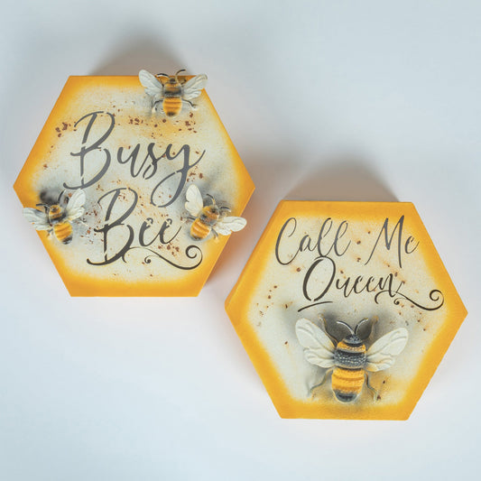 Honeycomb Bee Garden Wall Decor