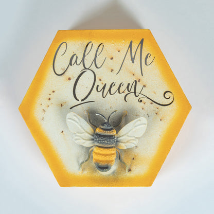 Honeycomb Bee Garden Wall Decor