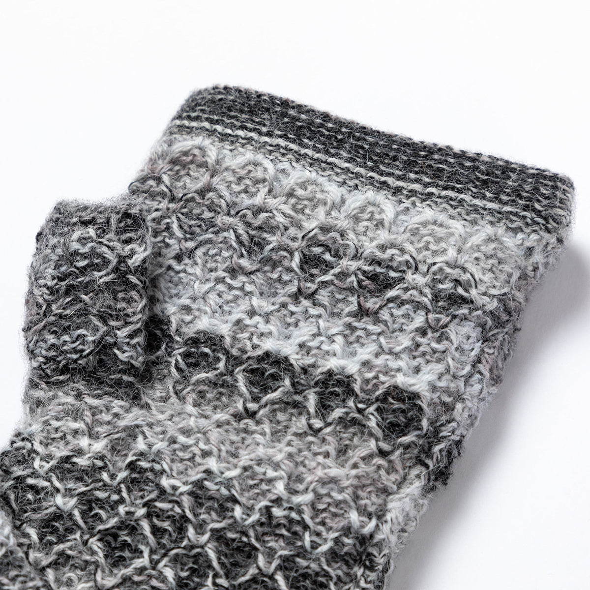 Colorful Alpaca Fingerless Mittens TEST.