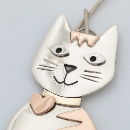 Whiskers & Stripes Cat Ornament