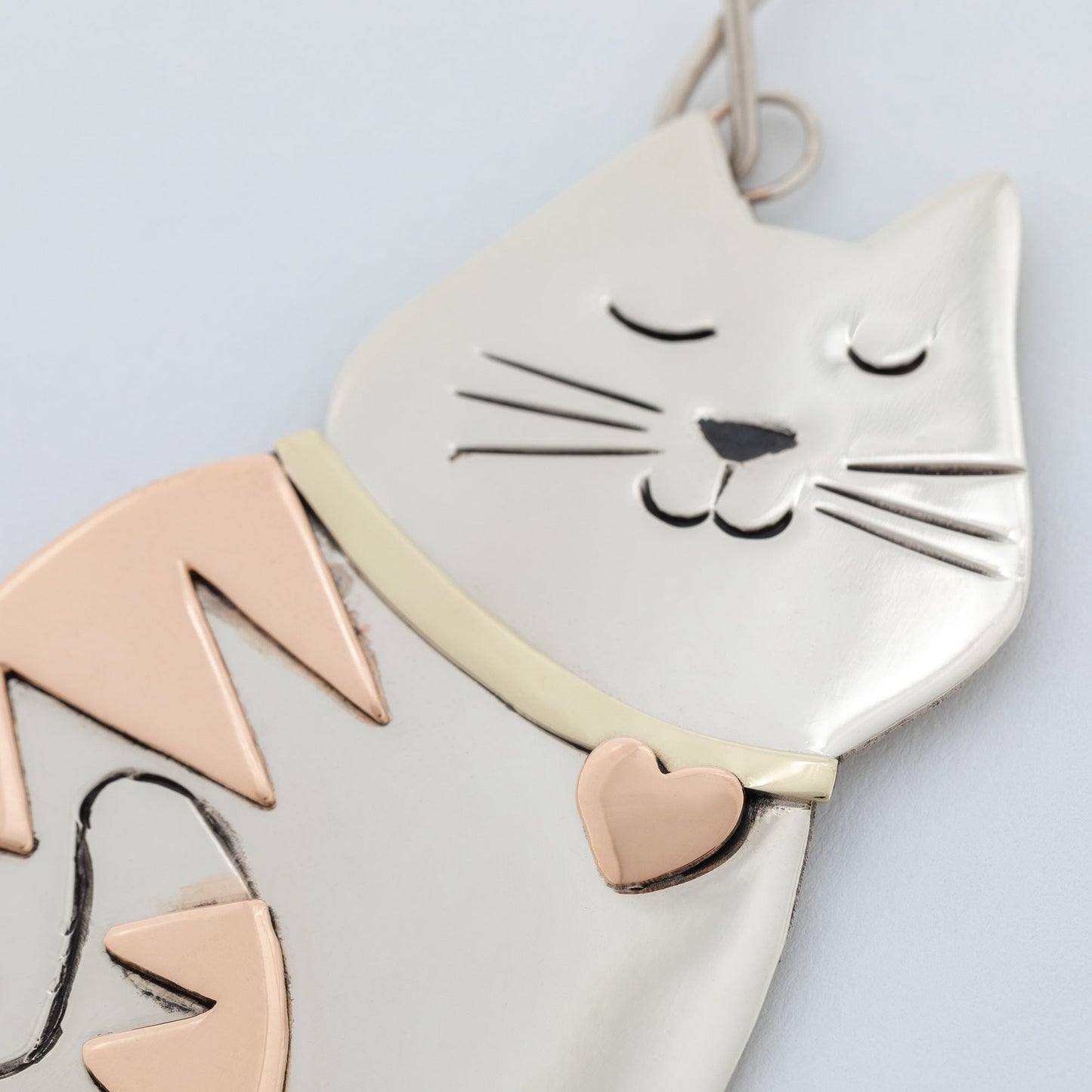 Whiskers & Stripes Cat Ornament