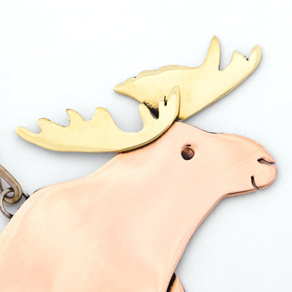 Moose Mixed Metal Ornament