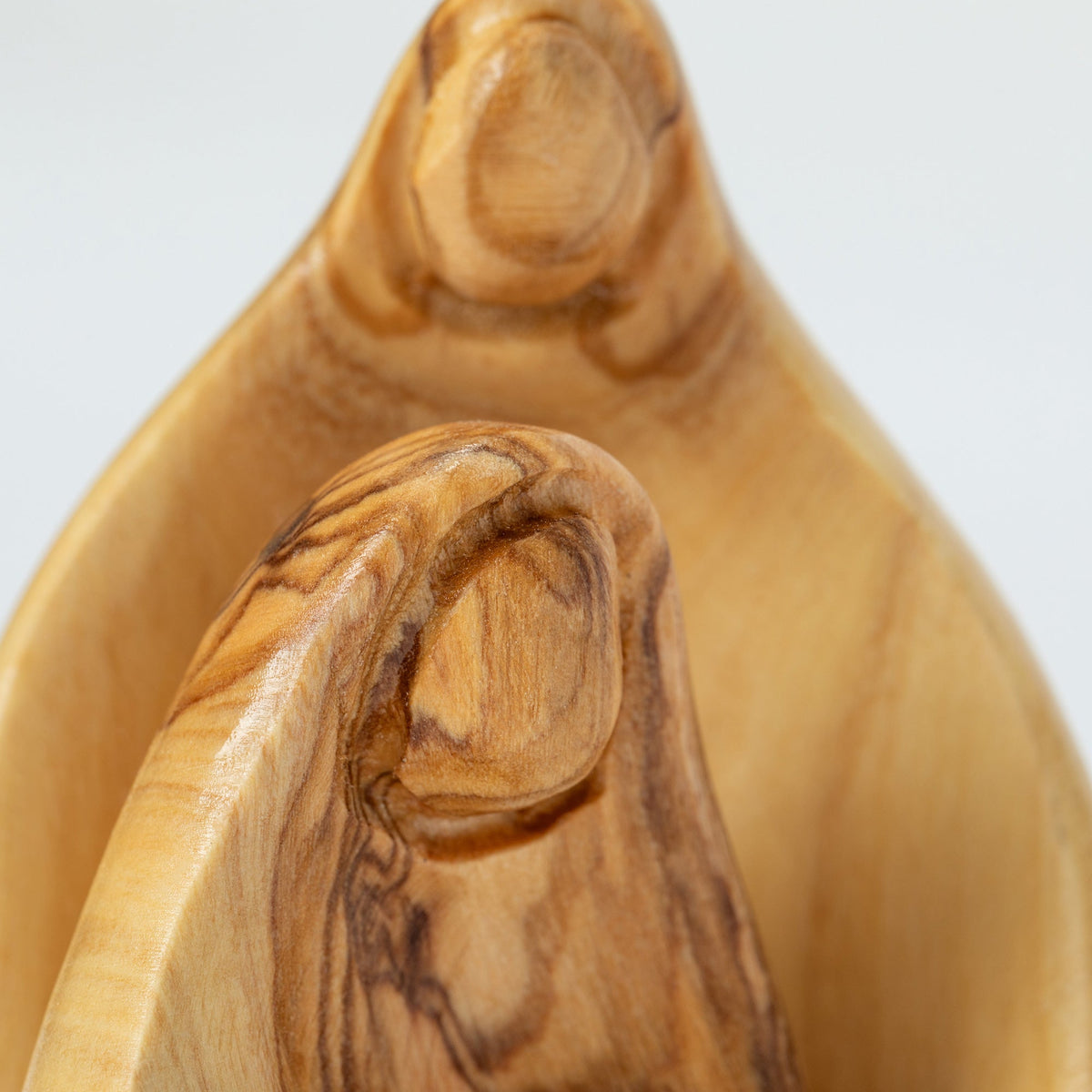 Olive Wood Hugging Holy Family Nativity