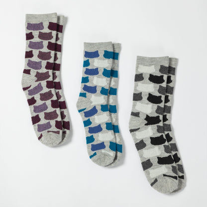 All Over Cats Alpaca Socks