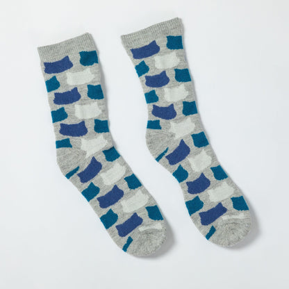 All Over Cats Alpaca Socks