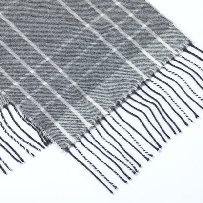 Ukrainian Merino Wool & Cashmere Plaid Scarf