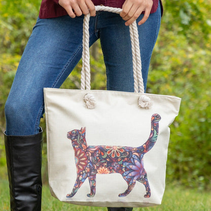 Beautiful Walk Cat Tote Bag