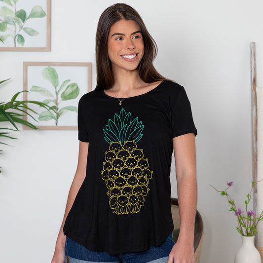 Cat Pineapple Tee - ACU TEST