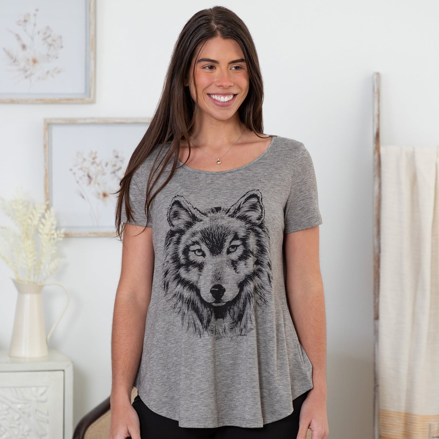 Gray Wolf Short Sleeve Tee