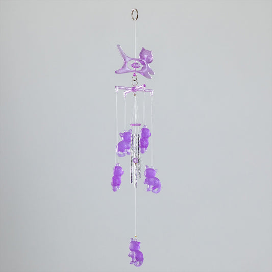 Glow in the Dark 3D Cat Wind Chime