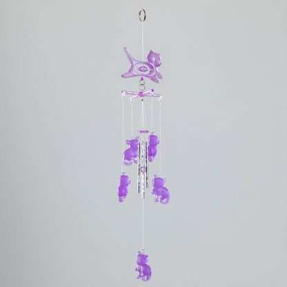 Glow in the Dark 3D Cat Wind Chime