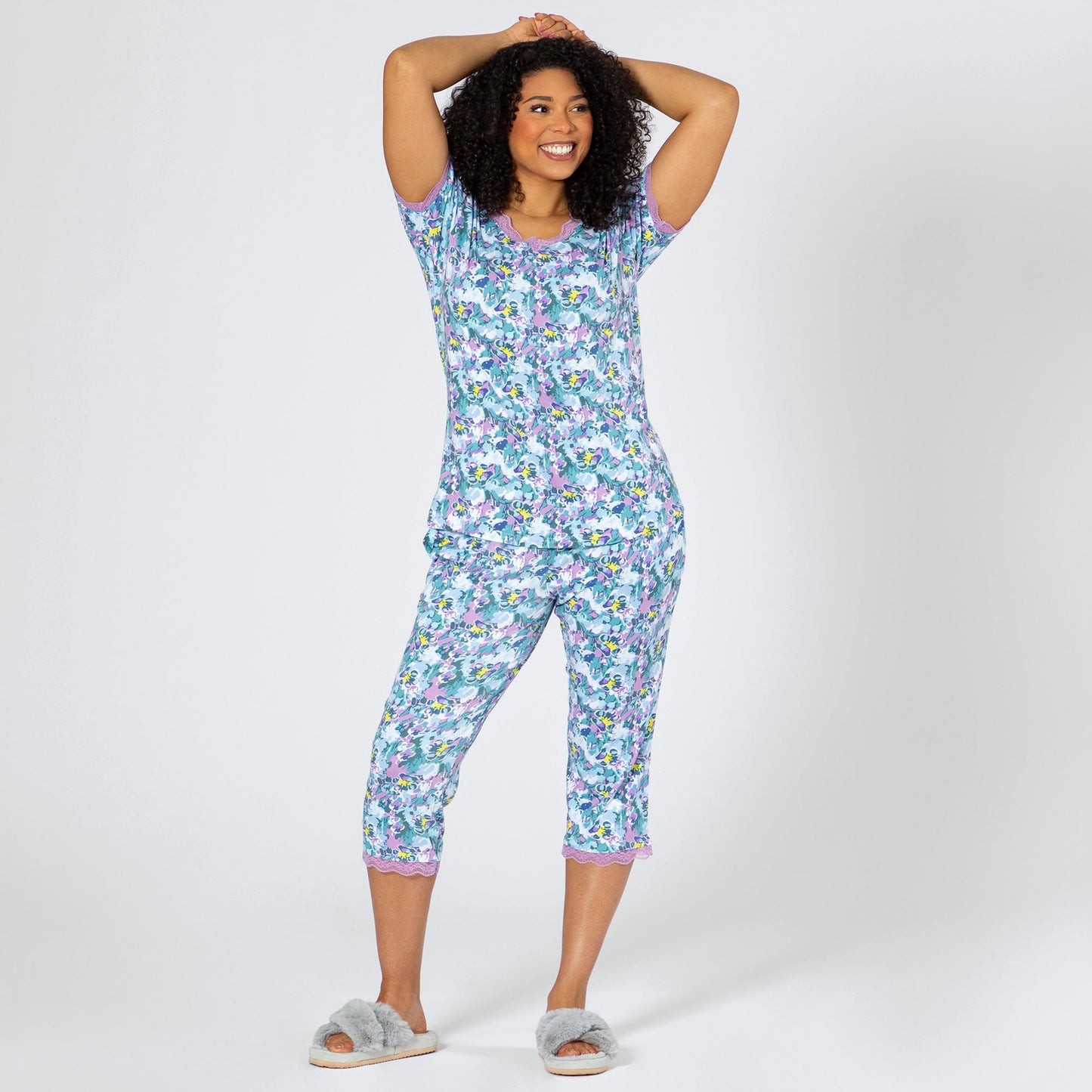 Marble Paw Garden Soft Touch Pajama Set