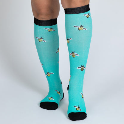 Fun Print No Slip Moderate Compression Socks