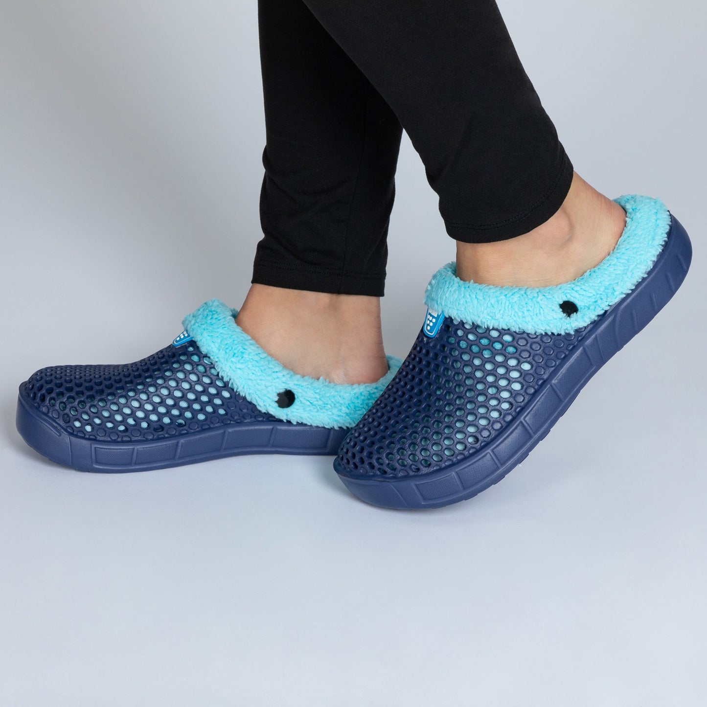 On the Go Sherpa Fleece-Lined Rubber Clogs