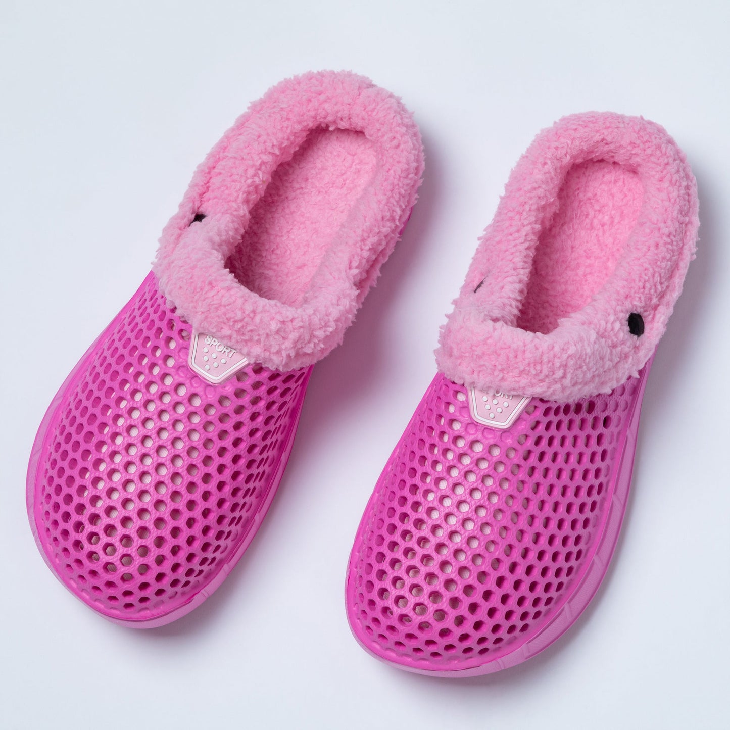 On the Go Sherpa Fleece-Lined Rubber Clogs