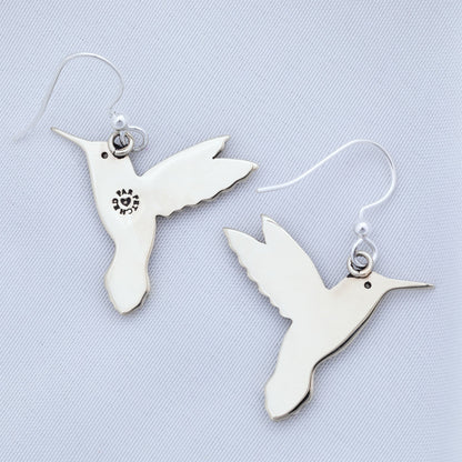 Hummingbird in Flight Earrings