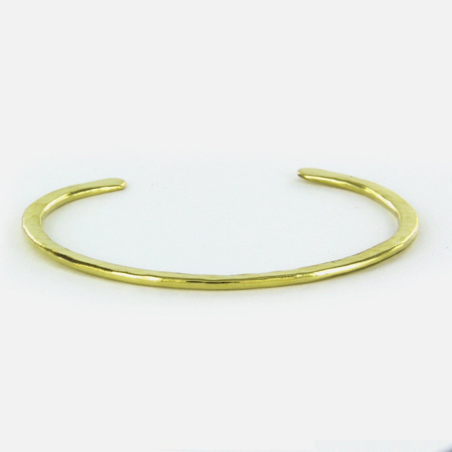 Pounded Brass Cuff Bracelet