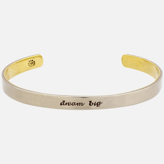 Dream Big Mixed Metals Cuff Bracelet