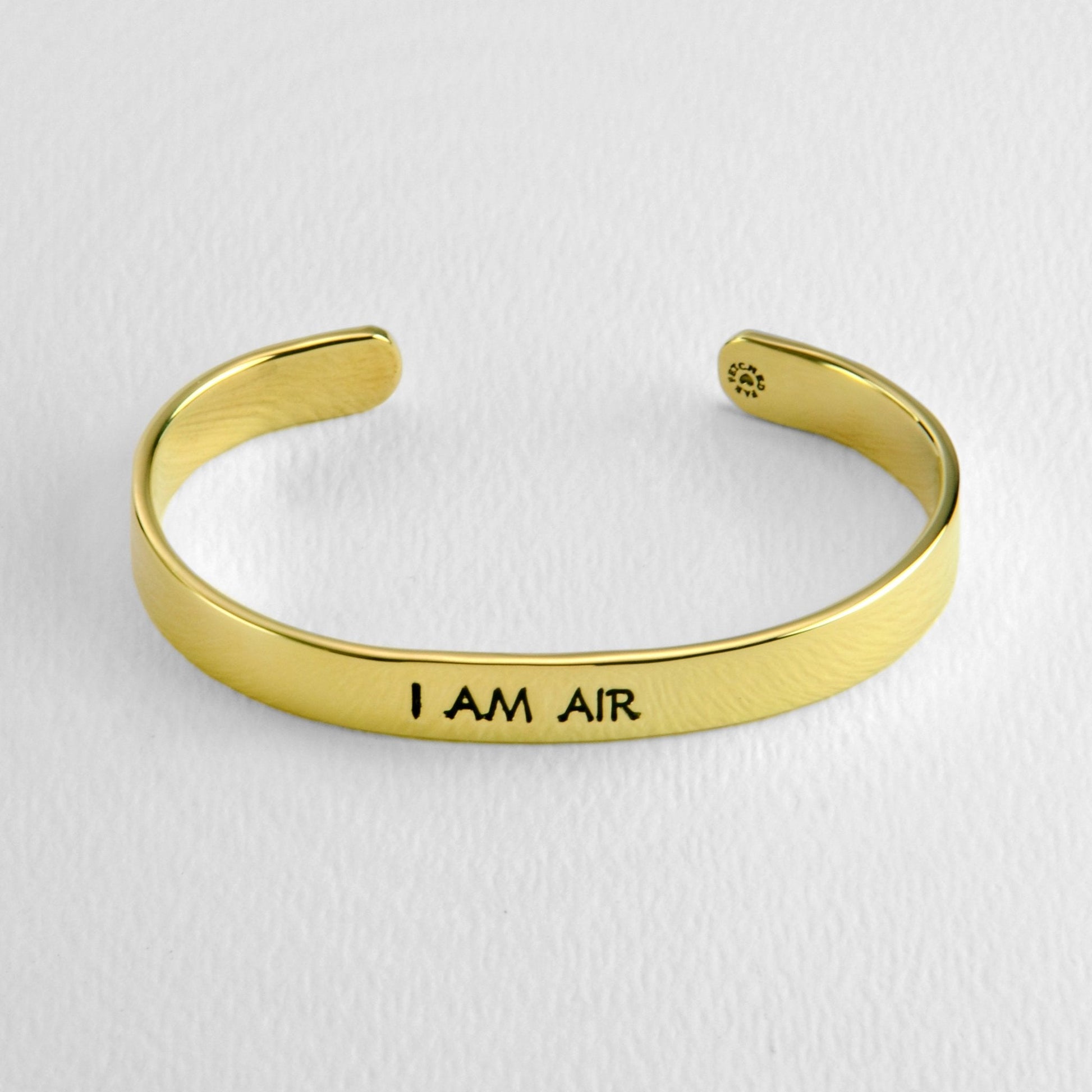 I Am Air 6.5mm Astrology Cuff Bracelet