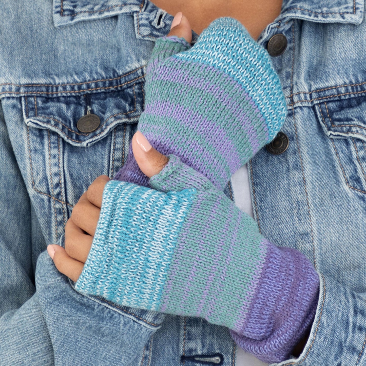 Alpaca Fingerless Mittens